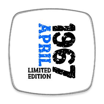 1967 avril édition limitée cadeau d’anniversaire - Magnet carré - blanc - Devant