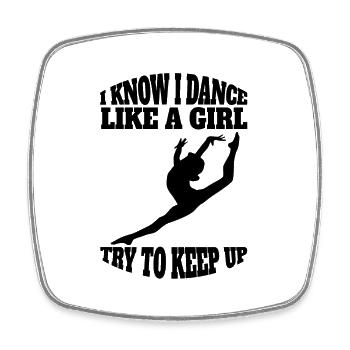 Ballet Dancer Gift Dance Ballerina Dance Class - Square fridge magnet - white - Front