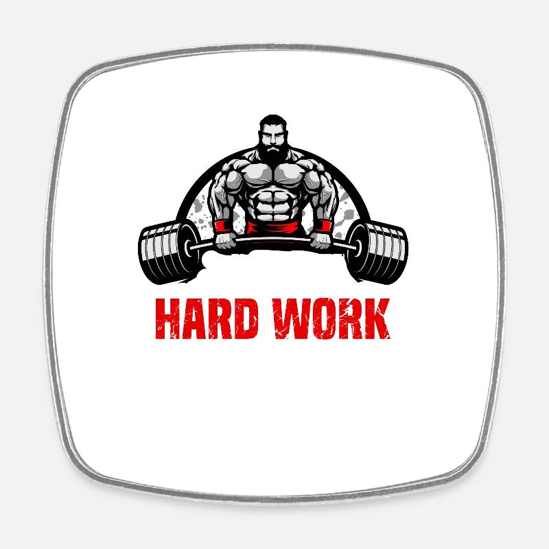 Finally it was worth it - Square fridge magnet - white