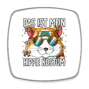 Das Ist Mein Hippie Kostüm 60er 70er Jahre Kostüm - Viereckiger Kühlschrankmagnet - Weiß - Vorne
