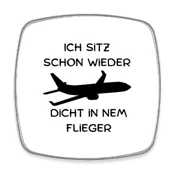 Auf nach Mallorca! Für Malle Fans - Partydesign! - Viereckiger Kühlschrankmagnet - Weiß - Vorne