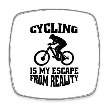 Bicycle Cycling Cycling Cyclists Cyclists - Square fridge magnet - white - Front