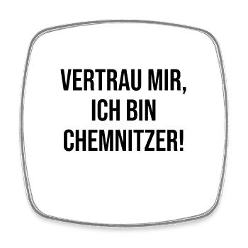Chemnitz Vertrauen - Viereckiger Kühlschrankmagnet - Weiß - Vorne