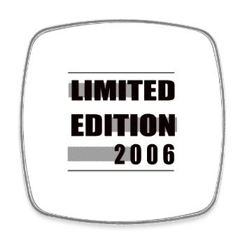 Limited Edition 2006 - Viereckiger Kühlschrankmagnet - Weiß - Vorne