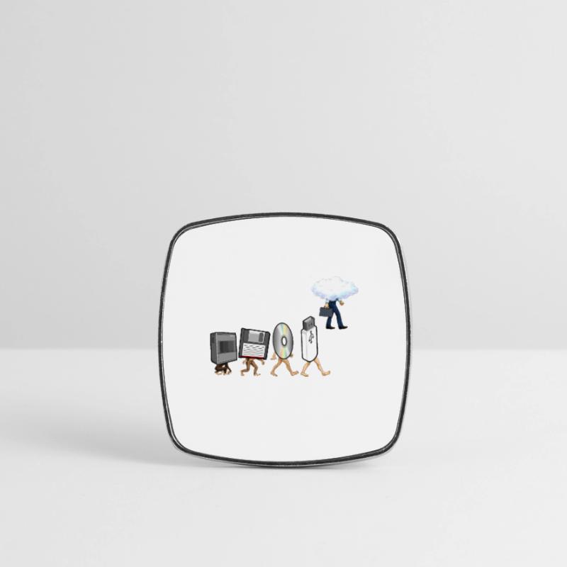 Funny Geek Programmer Nerd Developer - Computer Square fridge magnet