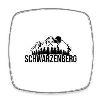 Schwarzenberg Erzgebirge - Viereckiger Kühlschrankmagnet - Weiß - Vorne
