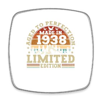 Vintage Birthday Original Gift Idea 1938 - Magnet carré - blanc - Devant