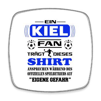 Fußball Fan Fussballverein Kiel - Viereckiger Kühlschrankmagnet - Weiß - Vorne