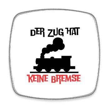 Der Zug hat keine Bremse Mallorca 2023 Party Malle - Viereckiger Kühlschrankmagnet - Weiß - Vorne
