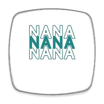 Nana - Simple Last Minute Mother's Day - Square fridge magnet - white - Front