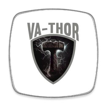 Papa Vathor Va Thor Vatertag Vatertagsgeschenk - Viereckiger Kühlschrankmagnet - Weiß - Vorne