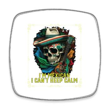I'm A Mexican I Can't Keep Calm Mexico Pride - Viereckiger Kühlschrankmagnet - Weiß - Vorne