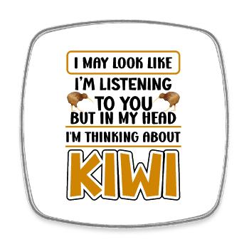 Culture Nouvelle-Zélande Kiwi Bird Vacances en Nouvelle-Zélande - Magnet carré - blanc - Devant