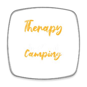 Je n’ai pas besoin de thérapie, j’ai juste besoin de camper - Magnet carré - blanc - Devant