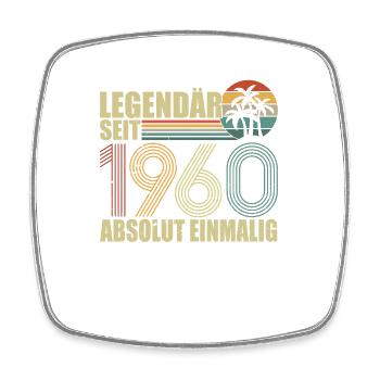 63. Geburtstag oldtimer 1960 - Viereckiger Kühlschrankmagnet - Weiß - Vorne