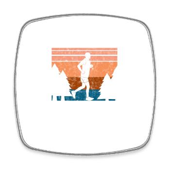 Trail Runner Running Joggen Jogger I Geschenk - Viereckiger Kühlschrankmagnet - Weiß - Vorne