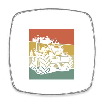 Landwirt Bauer Farmer - Viereckiger Kühlschrankmagnet - Weiß - Vorne
