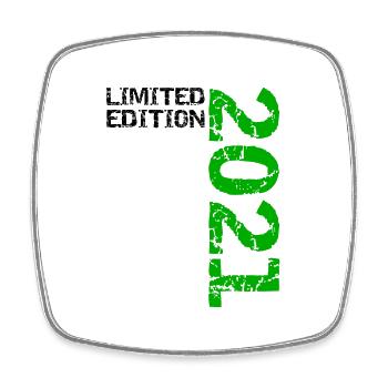 2021 Décoration de cadeau d’anniversaire en édition limitée - Magnet carré - blanc - Devant