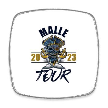Malle 2023 Skeleton - Square fridge magnet - white - Front