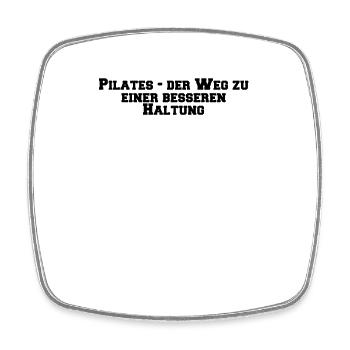 Pilates - Pilates - der Weg zu einer besseren - Viereckiger Kühlschrankmagnet - Weiß - Vorne