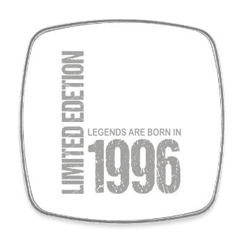 27. Geburtstag Damen Herren 27 Jahre 1996 Lustig - Viereckiger Kühlschrankmagnet - Weiß - Vorne
