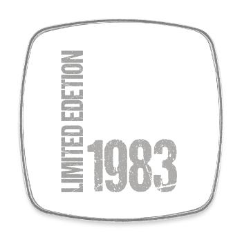 40. Geburtstag Damen Herren 40 Jahre 1983 Lustig - Viereckiger Kühlschrankmagnet - Weiß - Vorne