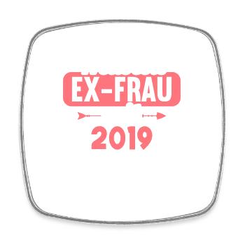 Weltbeste Ex-Frau seit 2019 Scheidungs - Viereckiger Kühlschrankmagnet - Weiß - Vorne
