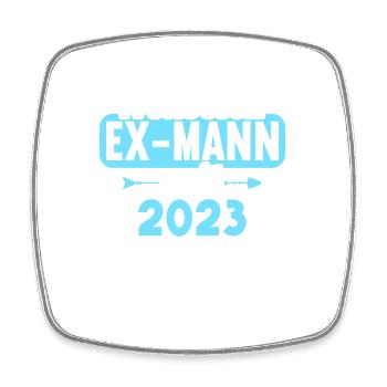 Weltbester Ex-Mann seit 2023 Scheidungs - Viereckiger Kühlschrankmagnet - Weiß - Vorne