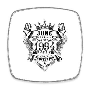 Geburtstag Juni 1994 geboren im Juni 1994 - Viereckiger Kühlschrankmagnet - Weiß - Vorne