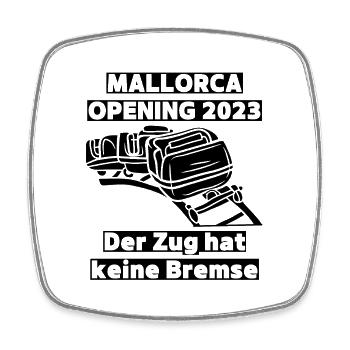 Mallorca 2023 Party Hit Malle - Feiern, Bier, Spaß - Viereckiger Kühlschrankmagnet - Weiß - Vorne
