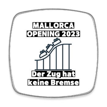 Mallorca 2023 Party Hit Malle - Feiern, Bier, Spaß - Viereckiger Kühlschrankmagnet - Weiß - Vorne