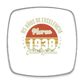 Mars 1938 Anniversaire Idée Cadeau Vintage 1938 - Magnet carré - blanc - Devant