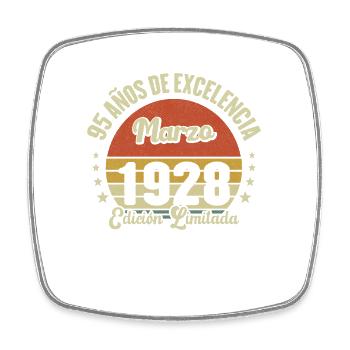 Mars 1928 Anniversaire Idée Cadeau Vintage 1928 - Magnet carré - blanc - Devant