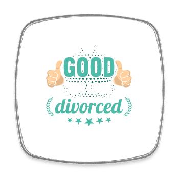 This is how good you look divorced Scheidungs - Viereckiger Kühlschrankmagnet - Weiß - Vorne