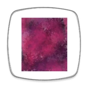 Purple Jungle Dreams - Viereckiger Kühlschrankmagnet - Weiß - Vorne