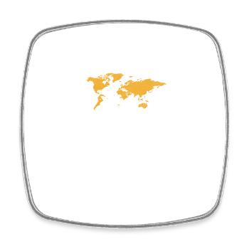 To Travel Is to Live Traveler Vacation Exploration - Square fridge magnet - white - Front