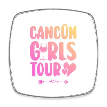 Équipe du parti de Cancun - Magnet carré - blanc - Devant