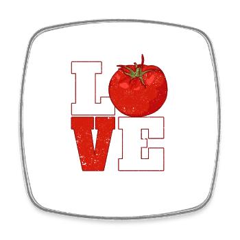 Love Tomato Gardening Vegetable Garden Plants - Square fridge magnet - white - Front