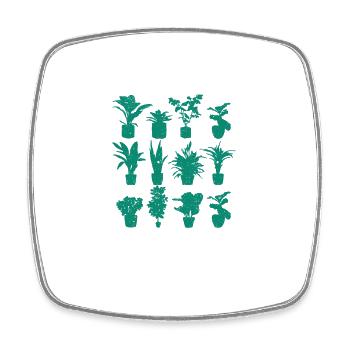 Yes, I really need all these plants Funny - Square fridge magnet - white - Front
