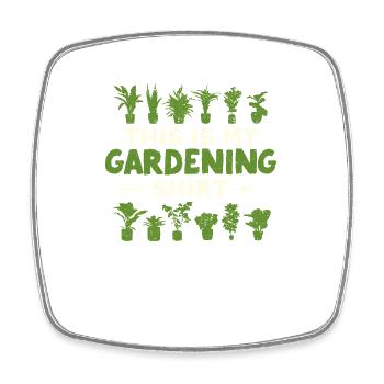 Dies ist mein Gartenarbeit Shirt lustig Gärtner - Viereckiger Kühlschrankmagnet - Weiß - Vorne