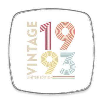 Anniversaire 30 ans - Fabriquée en 1993 - Magnet carré - blanc - Devant