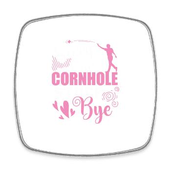 Sorry can't Cornhole Stuff Bye Hobby - Viereckiger Kühlschrankmagnet - Weiß - Vorne