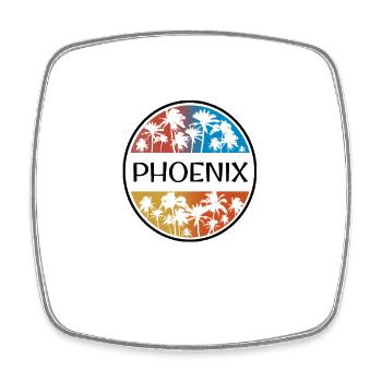 Phoenix Arizona Palm Tree Vacances élégantes - Magnet carré - blanc - Devant