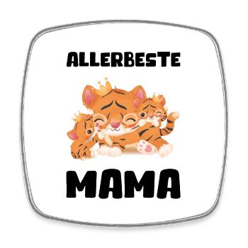 Allerbeste Mama Damen Frauen Muttertag Geschenk - Viereckiger Kühlschrankmagnet - Weiß - Vorne