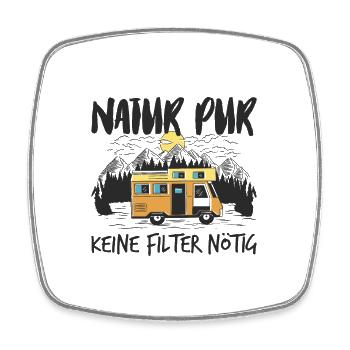 Wohnwagen Wohnmobil Camping Spruch - Viereckiger Kühlschrankmagnet - Weiß - Vorne
