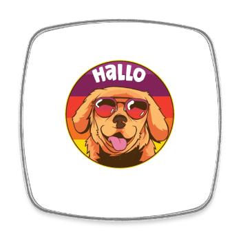 Hallo! Meine Name ist Staubsauger I Geschenk - Viereckiger Kühlschrankmagnet - Weiß - Vorne