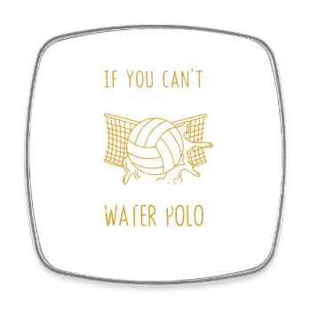 If you can't play nice, play - Square fridge magnet - white - Front