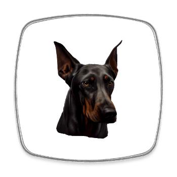 Doberman Dobermans Dog Dogs Puppy Doberman - Square fridge magnet - white - Front