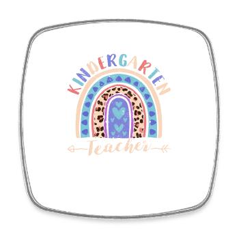 Enseignante de maternelle drôle Enseigner l’amour Inspirer - Magnet carré - blanc - Devant