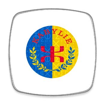 Kabylie flag - Tifinagh script - Square fridge magnet - white - Front